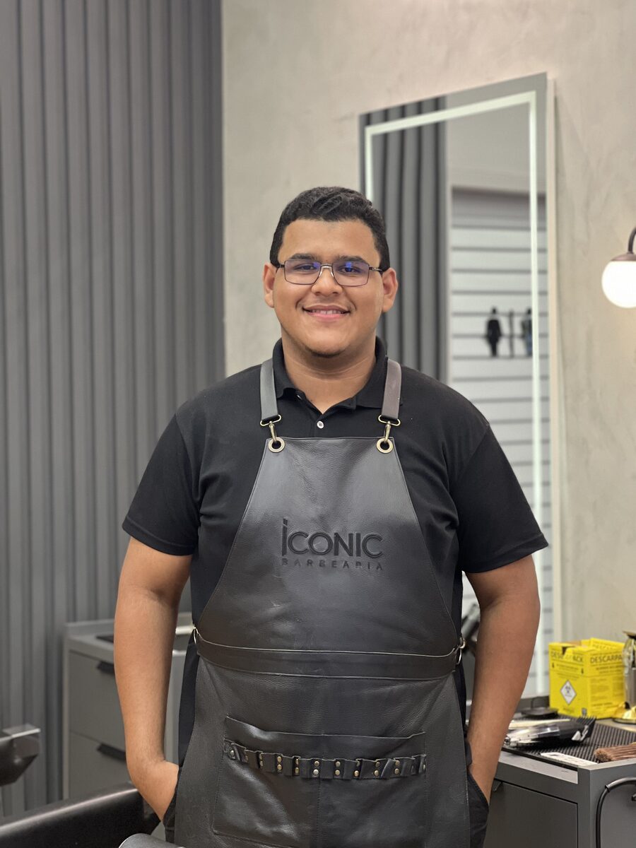 Welton, barbeiro da Iconic Barbearia